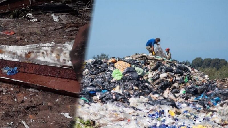 Romang: denuncian aparición de ataúdes y restos óseos en basural