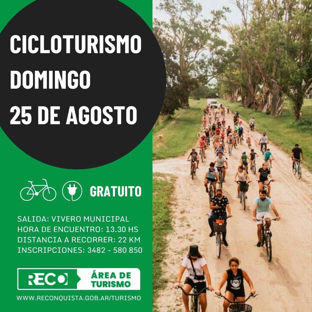 Reconquista se prepara para una jornada de Cicloturismo