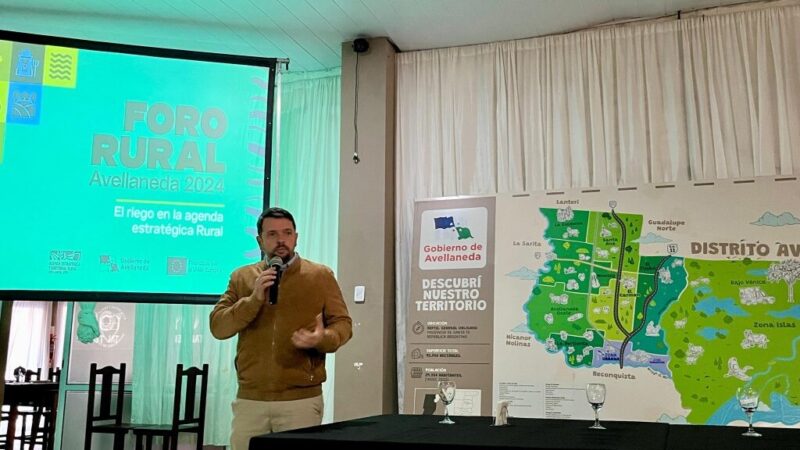 Avellaneda: productividad y riego en el centro del debate rural