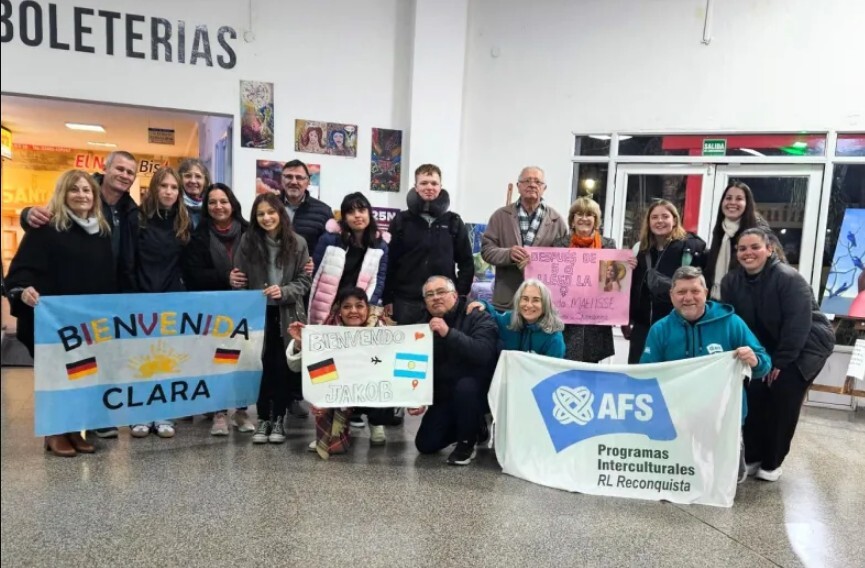 Ocho jóvenes extranjeros llegaron al Norte santafesino para un intercambio cultural