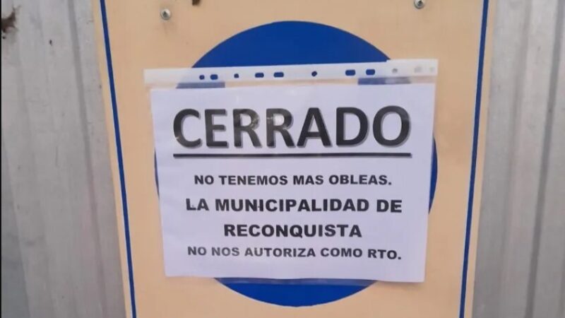 Cerró el taller de Revisión Técnica Vehicular en Reconquista ¿Qué dijo el gobierno municipal?