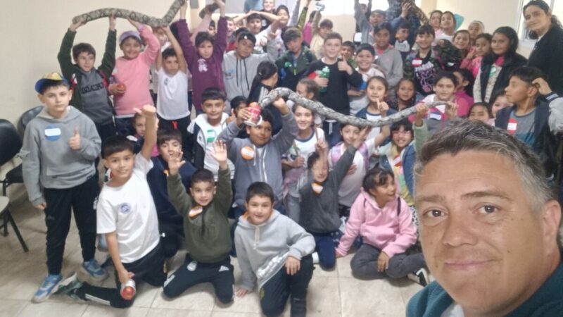 Las Toscas: alumnos en la “Estación Educativa de Fauna”