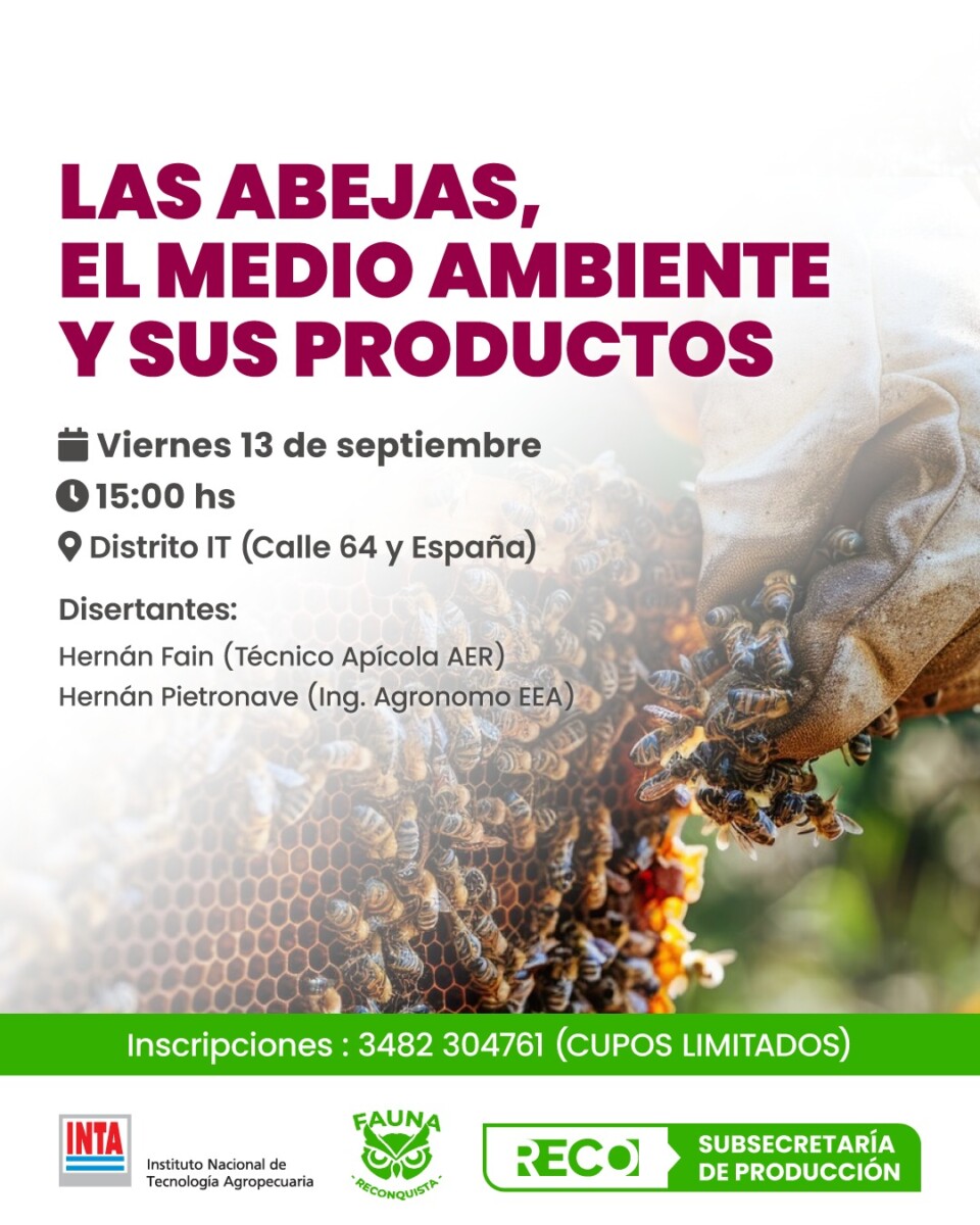 Reconquista: charla sobre la importancia de las abejas y sus productos
