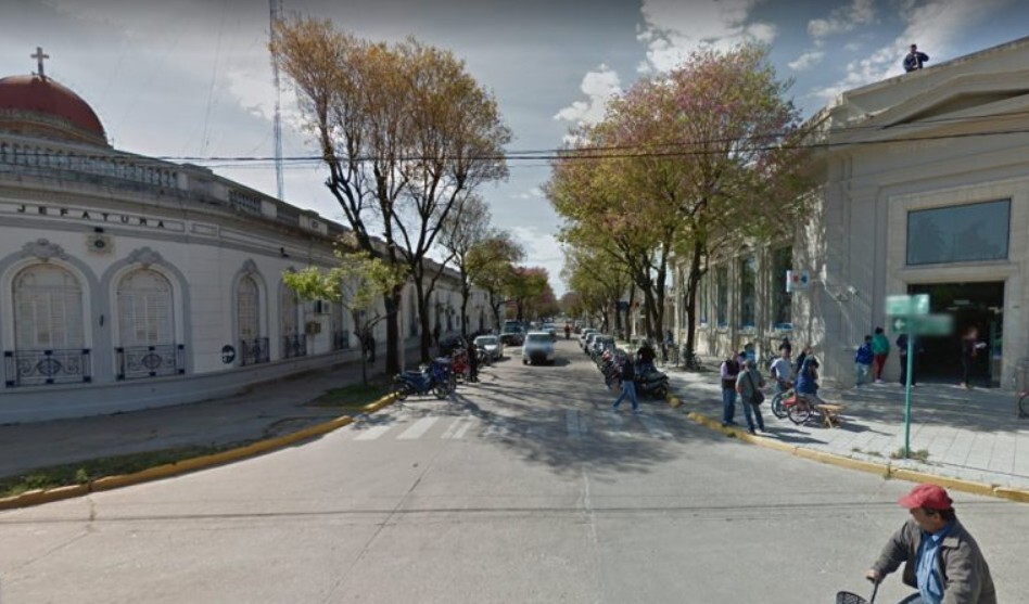 Corte de tránsito en calle San Martín por obras