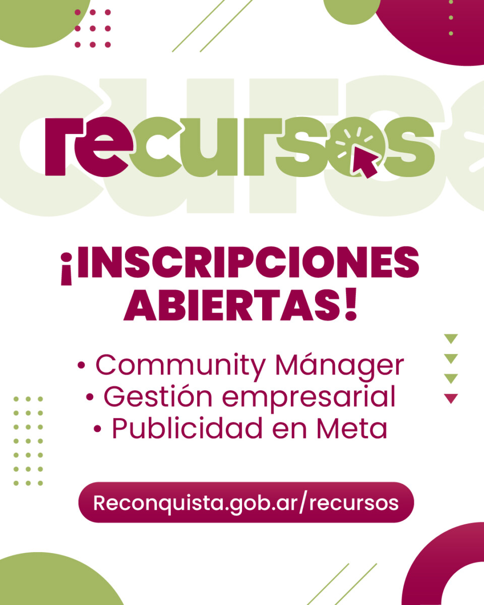 Inscribite a ReCursos para potenciar tu formación empresarial