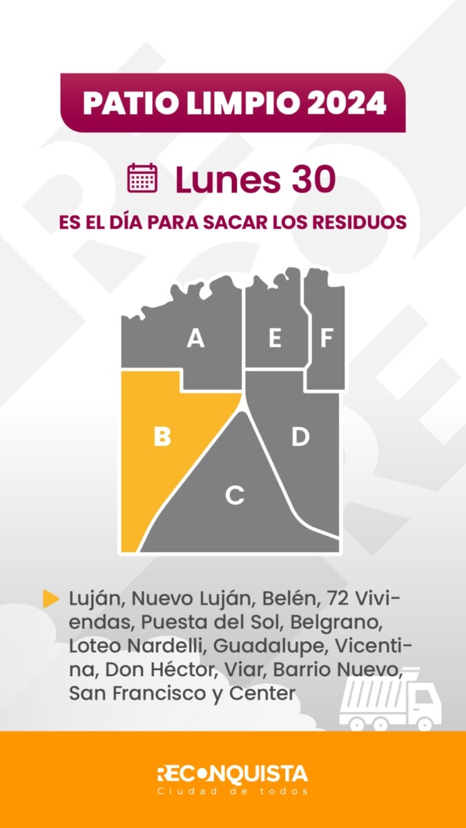 Reconquista: campaña de prevención del dengue en la Zona B