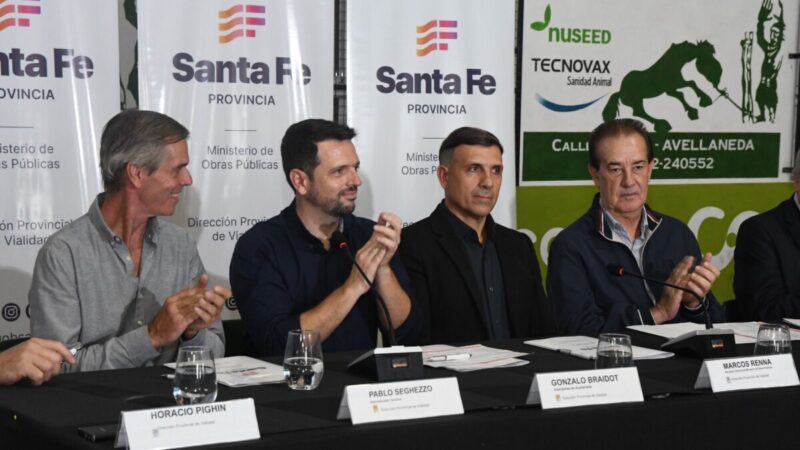 Inicia la pavimentación hacia Moussy con un acto oficial. Conocé los detalles en DMH TV