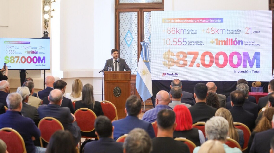 Provincia renovará las redes de agua potable y cloacas en la ciudad de Santa Fe