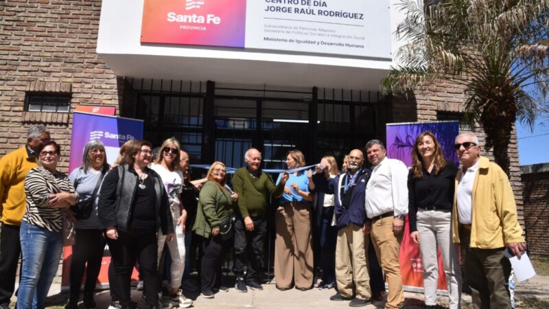 Provincia inauguró un Centro de Día para personas mayores en Rosario