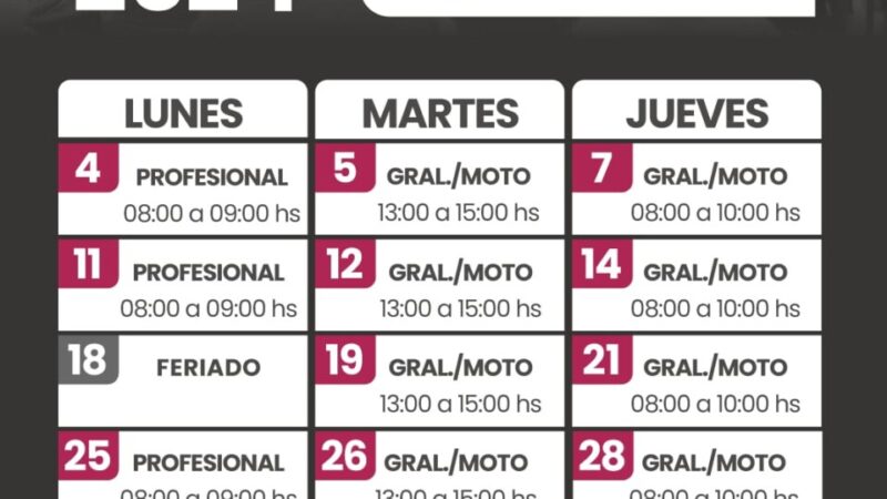 Charlas para Licencia de Conducir: cronograma de noviembre 2024