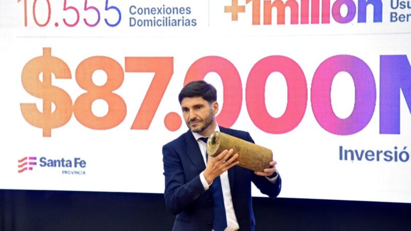 Pullaro: «una inversión histórica para resolver problemas de décadas en cloacas”