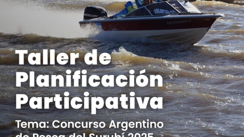 Invitan al Taller de Planificación del Concurso Argentino de Pesca del Surubí 2025