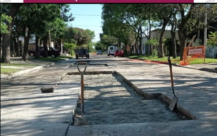Avanzan las tareas de repavimentación urbana en Reconquista