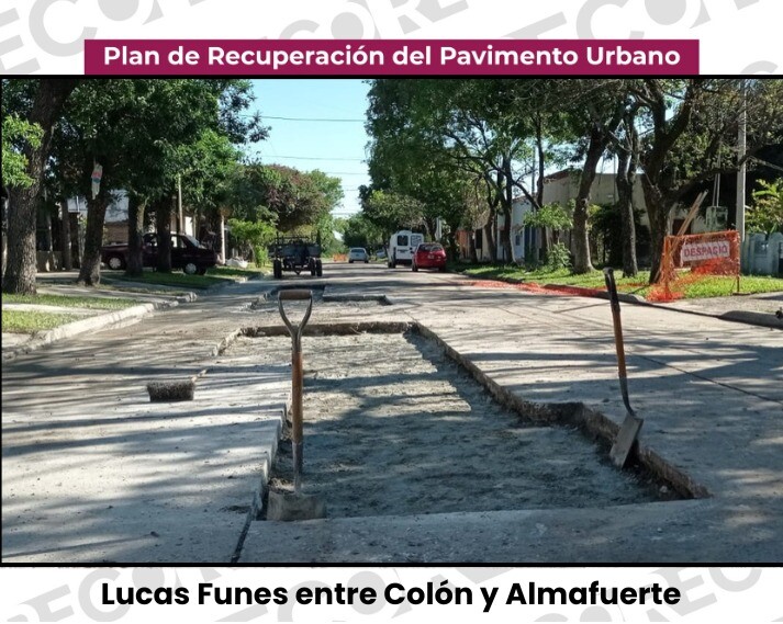 Avanzan las tareas de repavimentación urbana en Reconquista