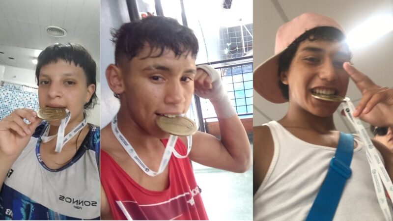 Boxeadores del Gimnasio Indio Box Campeones Nacionales