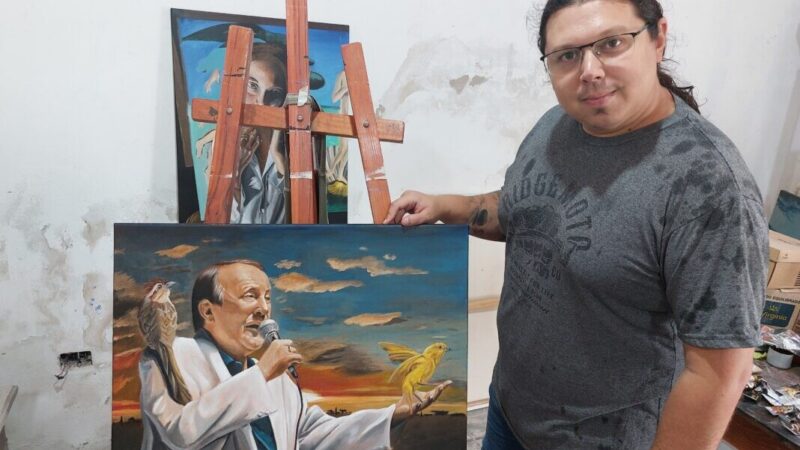 Rinden homenaje a Miguel Ángel Morelli con una pintura