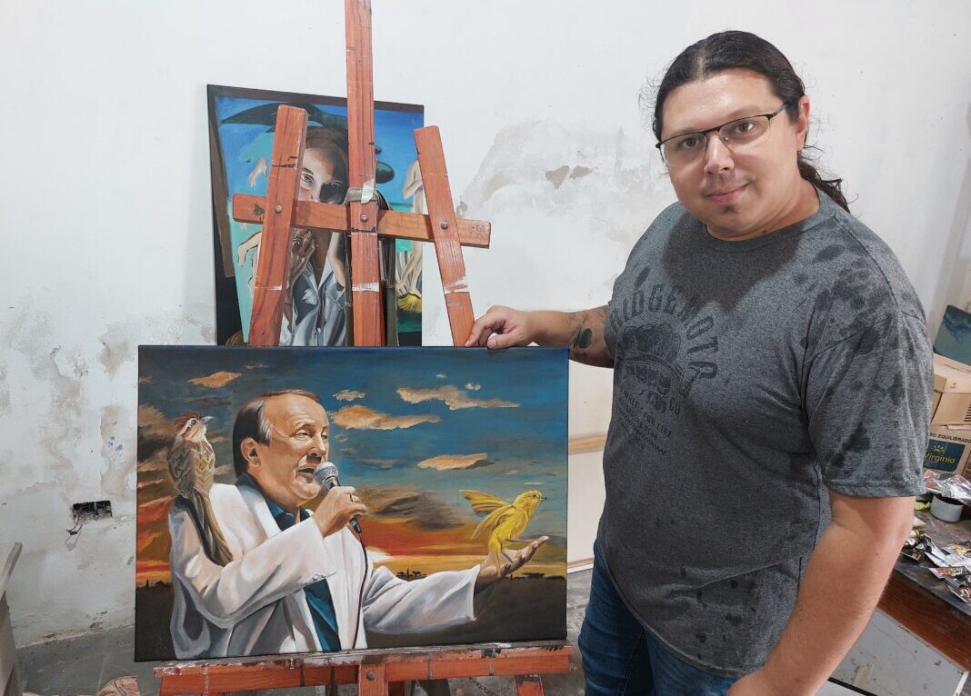 Rinden homenaje a Miguel Ángel Morelli con una pintura