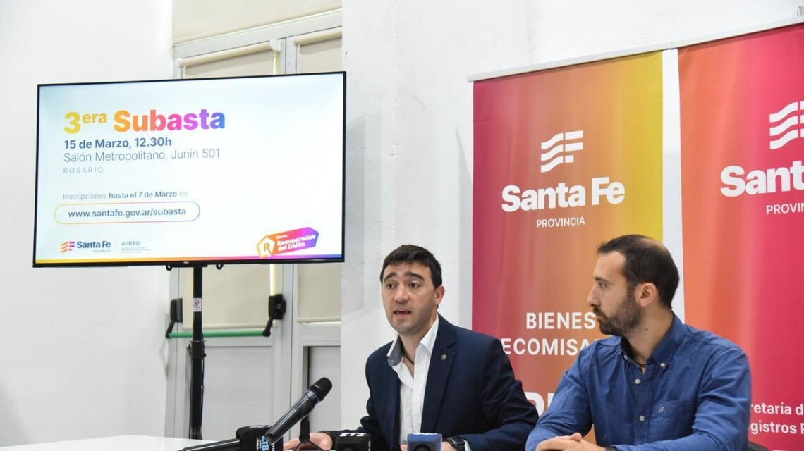 Provincia abrió la inscripción para la primera subasta de 2025 de bienes incautados al delito