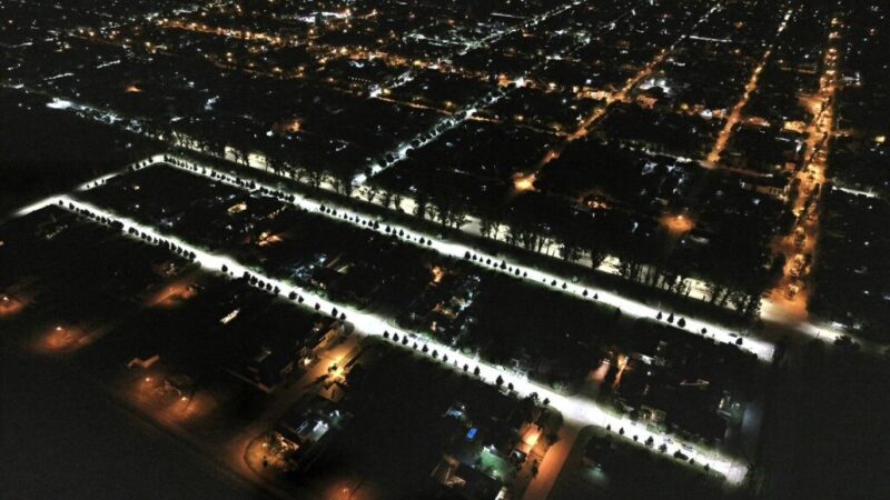 Nueva iluminación LED en Barrio Quinta Grande de Malabrigo
