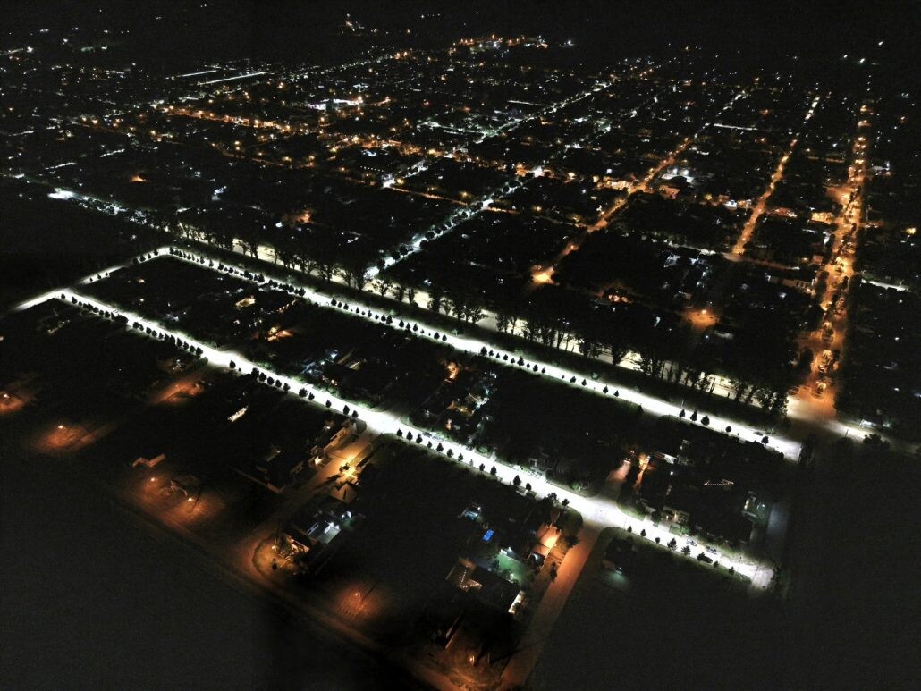 Nueva iluminación LED en Barrio Quinta Grande de Malabrigo