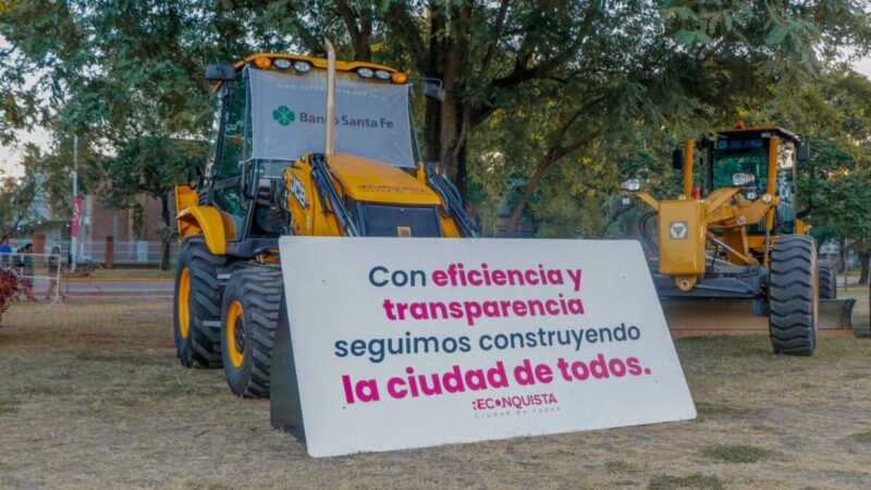 Reconquista compró maquinarias para servicios públicos