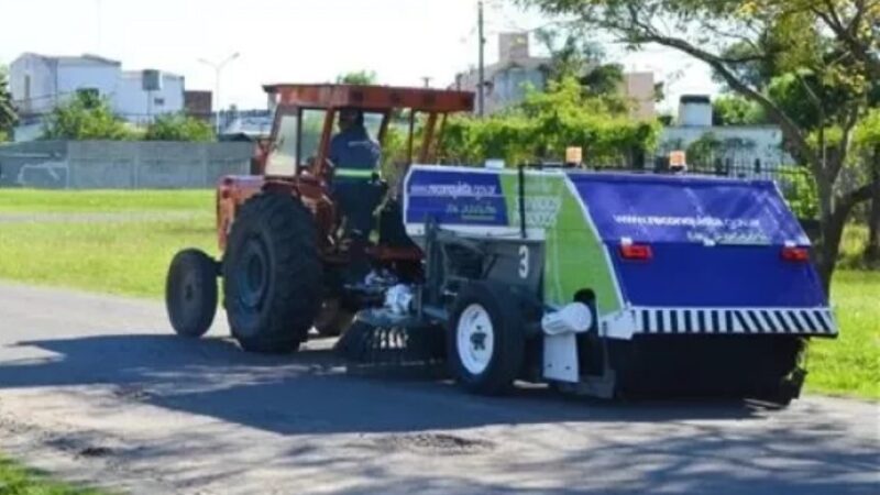 Reconquista retoma el servicio de barrido mecánico