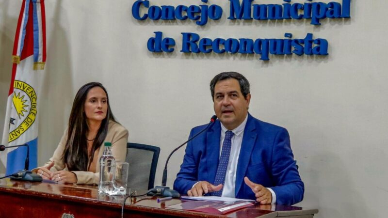 Vallejos inauguró el periodo de sesiones ordinarias del Concejo de Reconquista