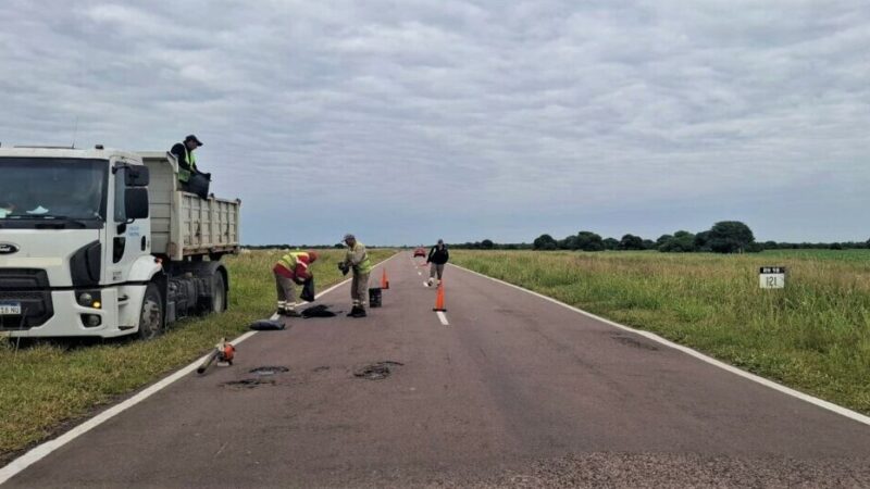 Vialidad Nacional ejecutó bacheo en la RN 98