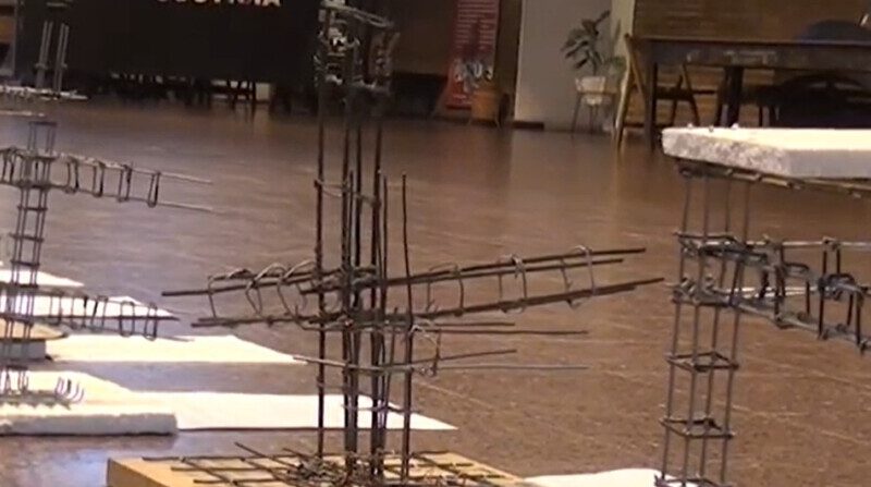 Presentan un trabajo sobre estructura de edificación con alambre ¿en qué consiste?
