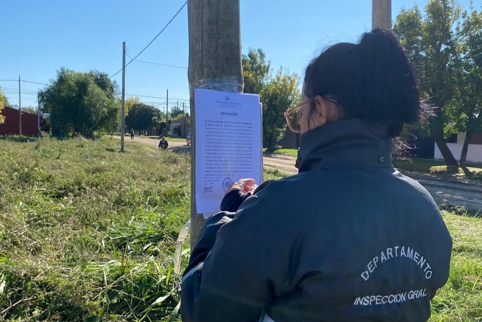 Reconquista intensifica los controles por baldíos con malezas