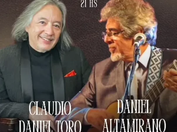 Esta noche, Daniel Altamirano y Claudio Toro en el Auditorio de Avellaneda