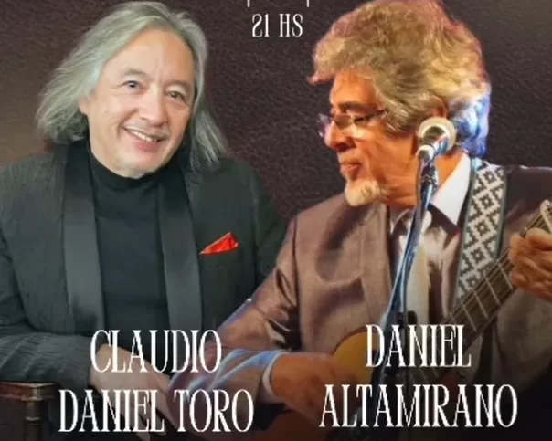 Esta noche, Daniel Altamirano y Claudio Toro en el Auditorio de Avellaneda