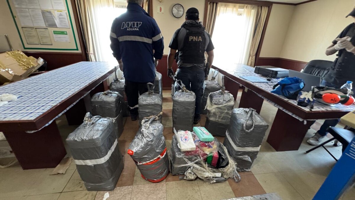 Hallazgo de Media tonelada de cocaína en el puerto de Vicentin