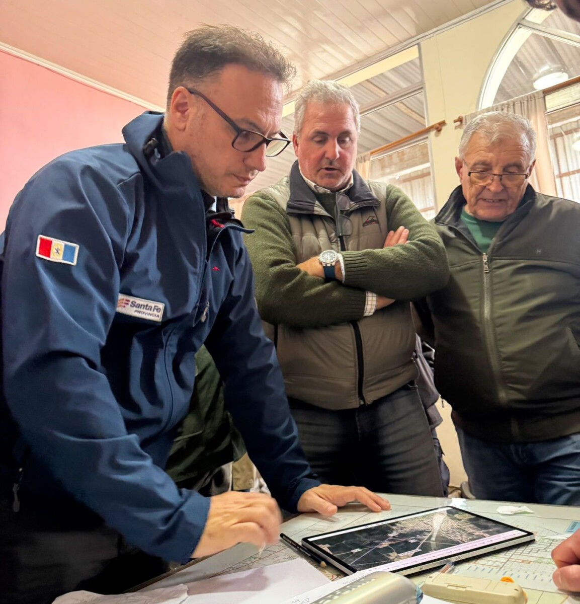 Enrico: “El trabajo previo con el municipio permitió que el agua escurra más rápido”