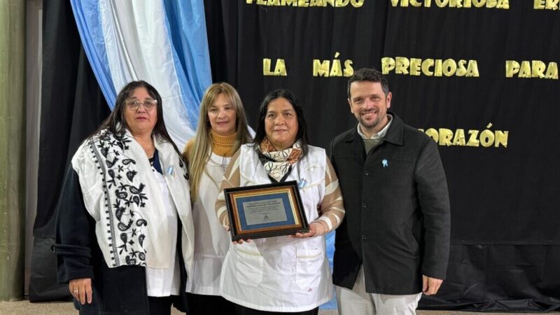 Los chicos de 4to grado juraron la bandera en la Escuela 1349 de B° Belgrano