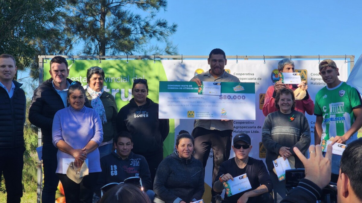 Malabrigo: ganadores del concurso de cosecha de cítricos 2025