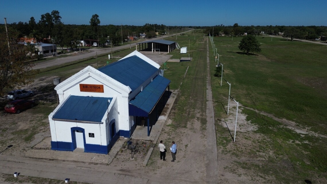 La provincia junto a la Comuna de Cañada Ombú instalan luminarias LED