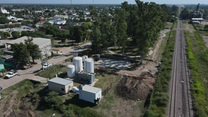 Avanzan las obras para el servicio de agua potable en Villa Minetti