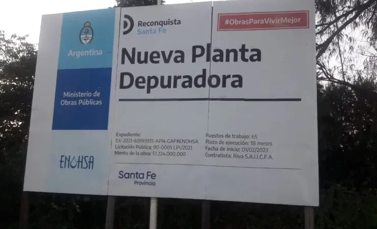 Reclaman la reactivación de la planta de efluentes cloacales en Reconquista
