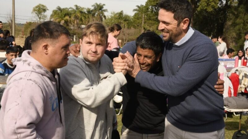 Festejo de la amistad y la inclusión en la “Posta de campeones” de Avellaneda