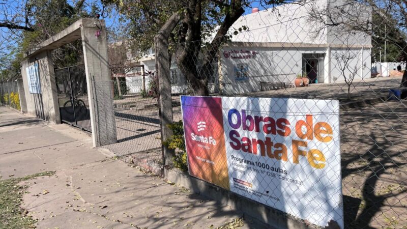 Romang avanza con la construcción de un nuevo salón en la Escuela Concordia N° 1258