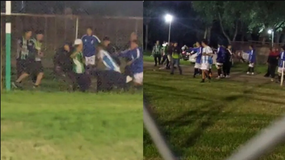 Batalla campal en un partido de la Liga Reconquistense de Fútbol 