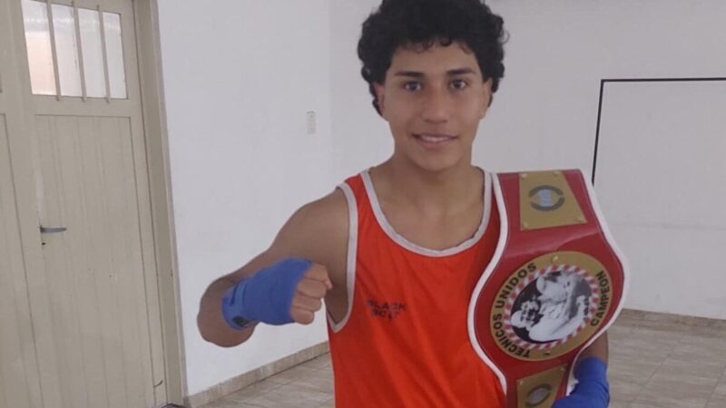 Boxeo: Nico Peralta se impuso en «Talento de barrio 10º edición»