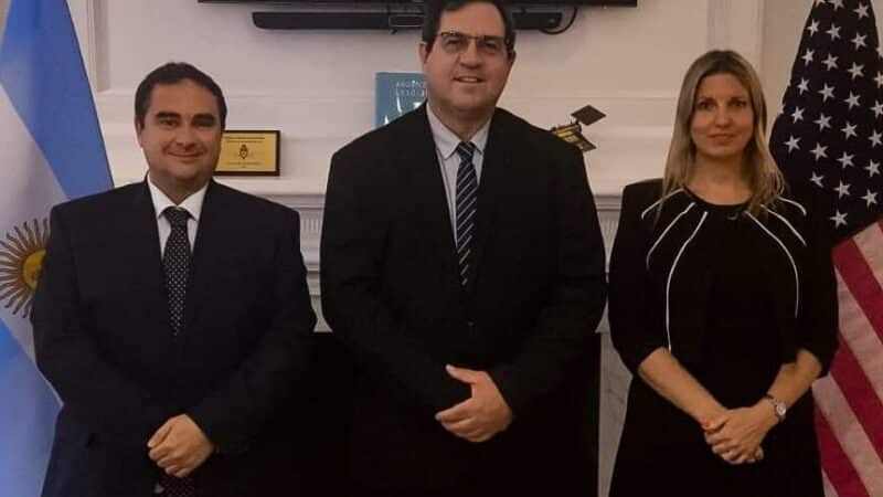 Vallejos fue recibido en la Embajada Argentina en Washington