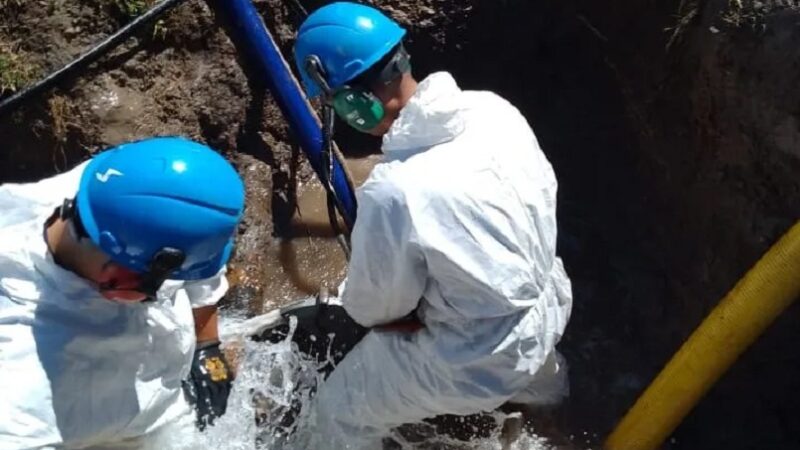 Nuevamente una rotura en el acueducto dejó sin agua a Los Laureles