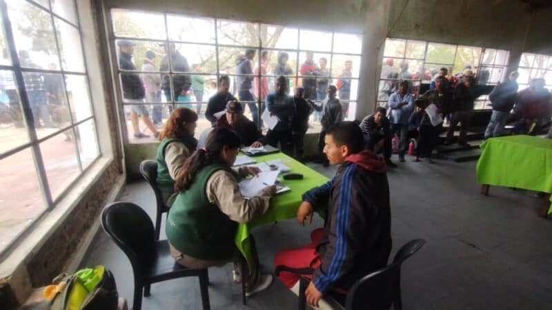 Operativo de relevamiento de pescadores artesanales en el norte santafesino