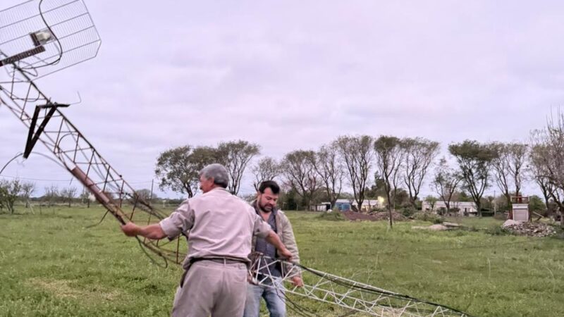 San Manuel: continuan los trabajos para arreglar lo que afectó el temporal