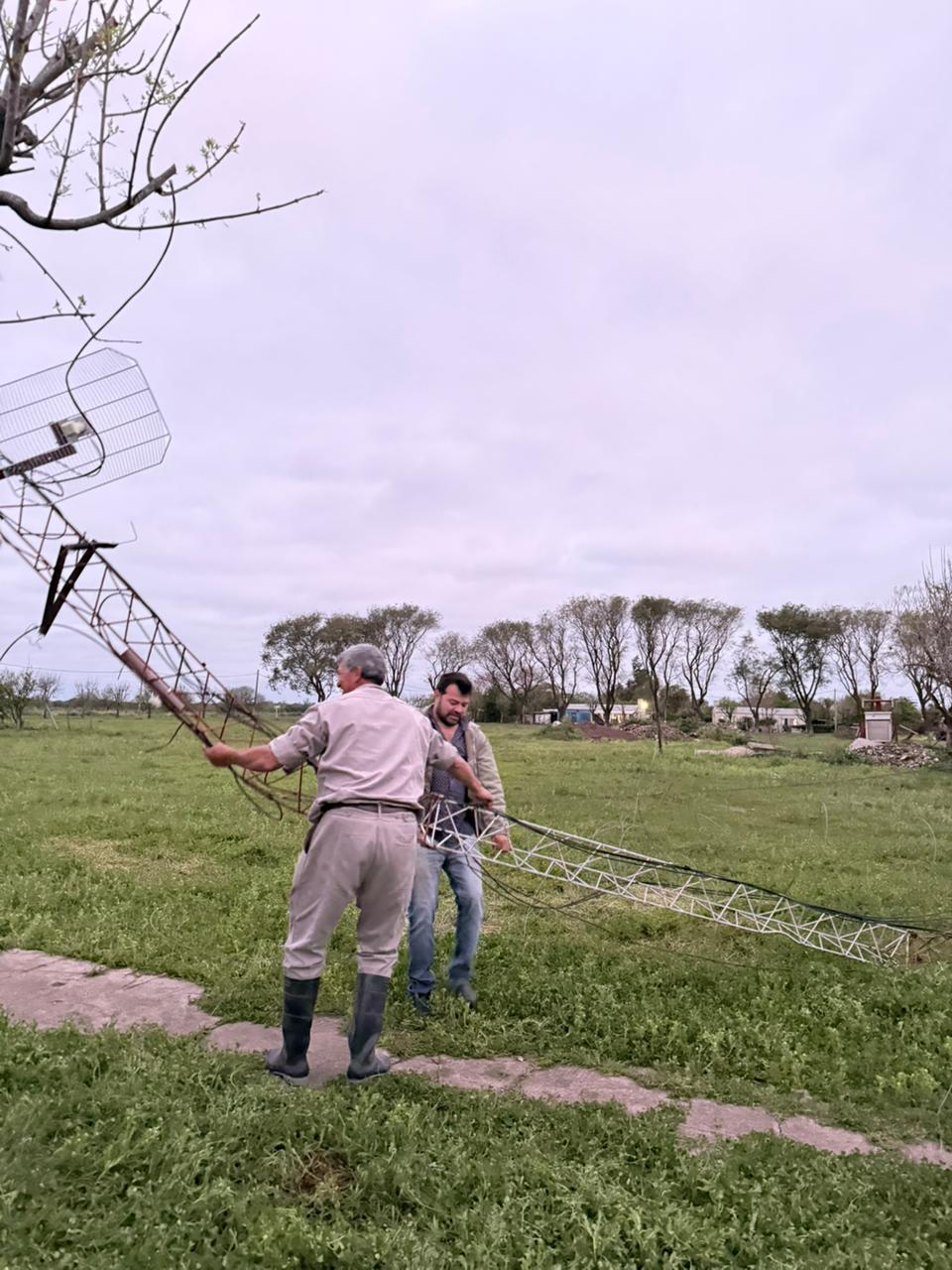 San Manuel: continuan los trabajos para arreglar lo que afectó el temporal