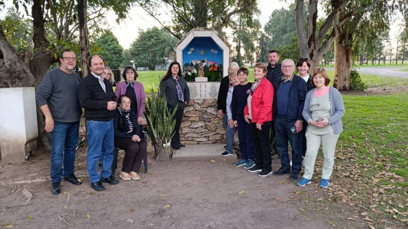 La Virgen de Castelmonte llegó a la zona rural de Avellaneda