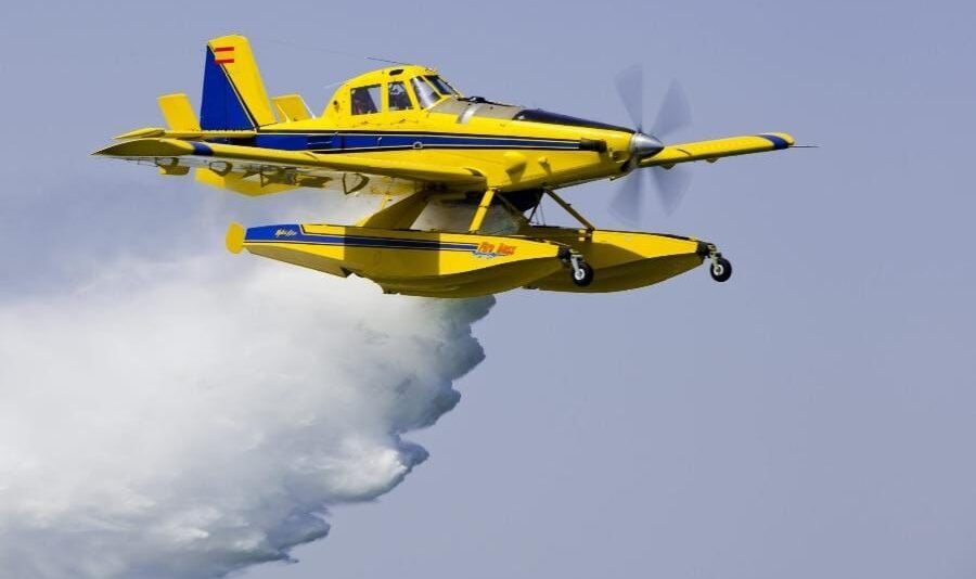 La provincia compró un avión hidrante para apagar incendios forestales